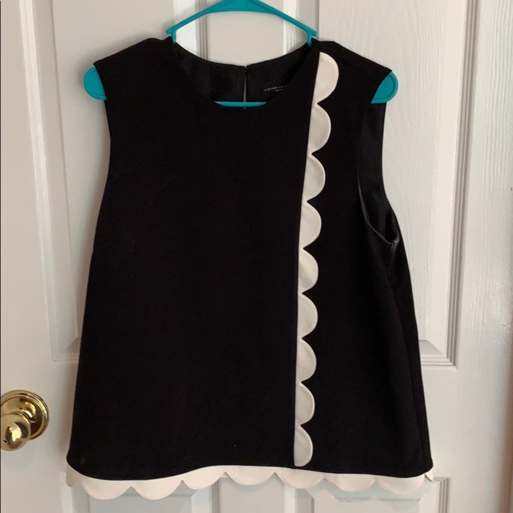 Black and white Victoria Beckham top